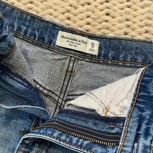 Abercrombie High Rise Jean Mom Shorts